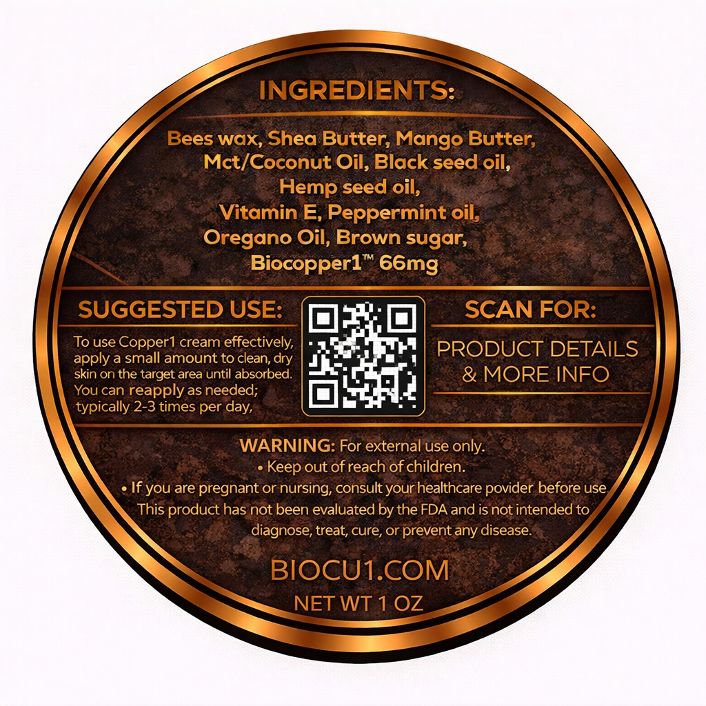 Bio-Cu1® Copper1 MAX Relief - Topical Skincare - “Science Backed • Veteran Owned”