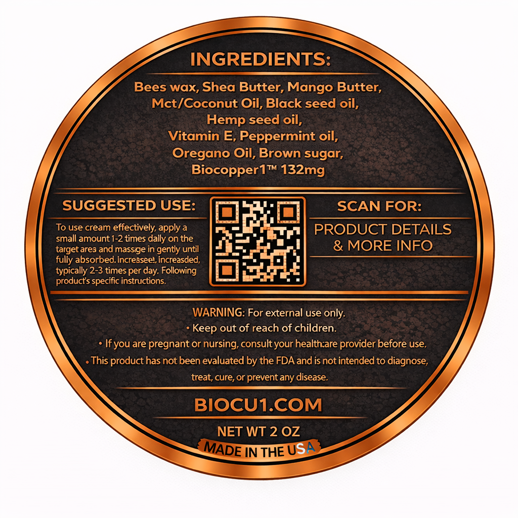 Bio-Cu1® Copper1 MAX Relief - Topical Skincare - “Science Backed • Veteran Owned”
