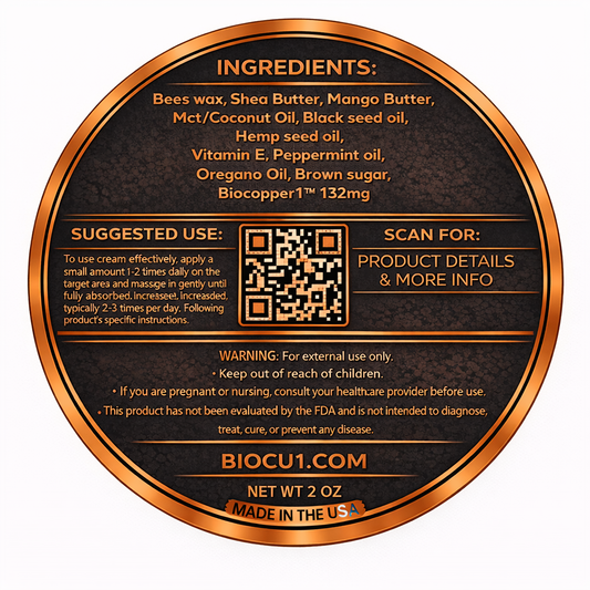 Bio-Cu1® Copper1 MAX Relief - Topical Skincare - “Science Backed • Veteran Owned”