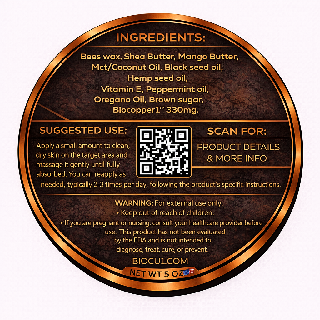 Bio-Cu1® Copper1 MAX Relief - Topical Skincare - “Science Backed • Veteran Owned”