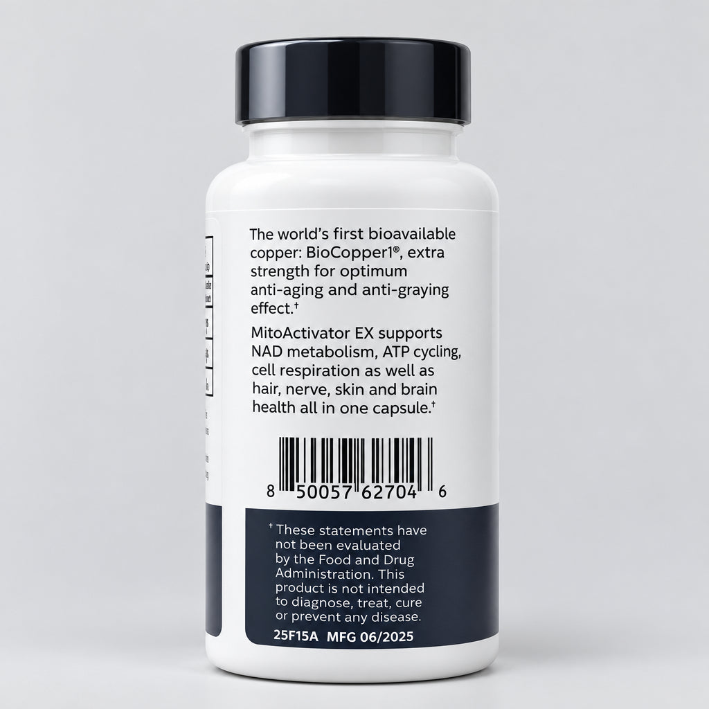 Copper Capsules in a bottle