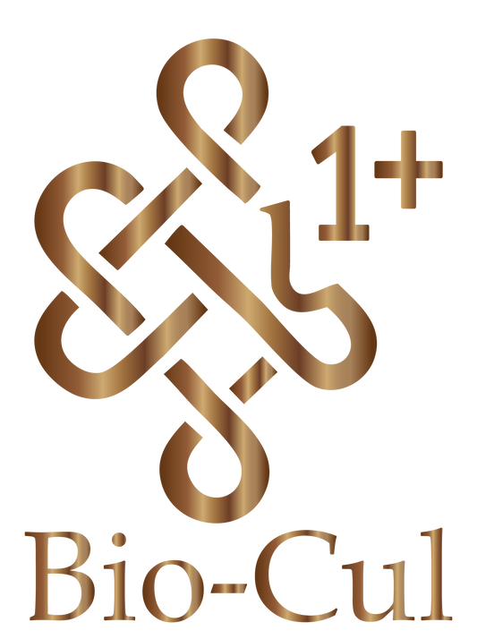 Gold logo with text 'Bio-Cul' on a white background