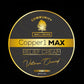 Copper1 MAX Relief Cream label with 'Community Wellness' branding on a black and gold background.